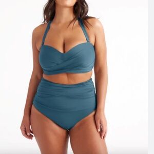 NWT Knix Sculpt Bandeau Bikini Top & Ultra High Rise Swim Bottom Bikini Set-L